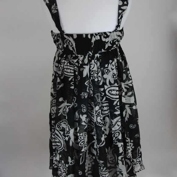 INC INTERNATIONAL CONCEPTS Black/White Silk Dress - Picture 6 of 8